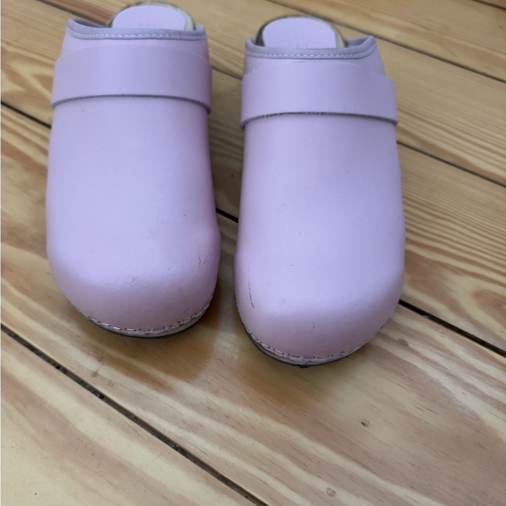 Sanita pastel pink wooden Clogs size 41, almost new